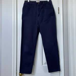 TALBOTS Navy Straight Leg Blue Pants